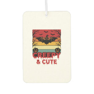 Désodorisant Pour Voiture Chauve-souris vintage effrayante et mignonne d'Hal