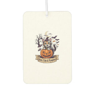 Désodorisant Pour Voiture Chauves-souris Chats Citrouilles Halloween Sorcièr
