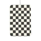 Désodorisant Pour Voiture Checkerboard pattern black and white (Devant)