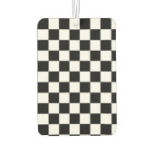 Désodorisant Pour Voiture Checkerboard pattern black and white (Dos)