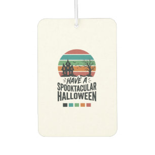 Désodorisant Pour Voiture Chemise avec gravure vintage Spooktacular Hallowee