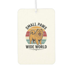 Désodorisant Pour Voiture Chemise Chow Chow Petits Pattes Grand Monde Vintag