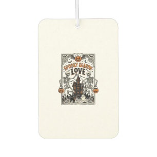 Désodorisant Pour Voiture Chemise d'amour de saison effrayant squelette Hall