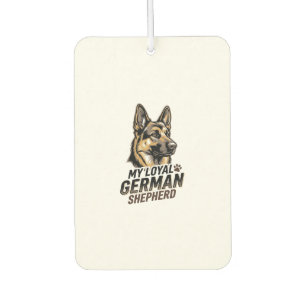 Désodorisant Pour Voiture Chemise de Berger Allemand Gravure Vintage Amateur