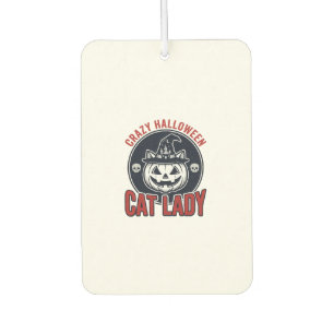 Désodorisant Pour Voiture Chemise de chat de sorcière vintage de dame de cha