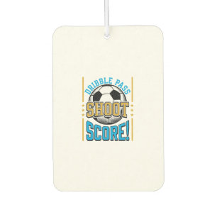 Désodorisant Pour Voiture Chemise de football vintage dribble passe tir scor
