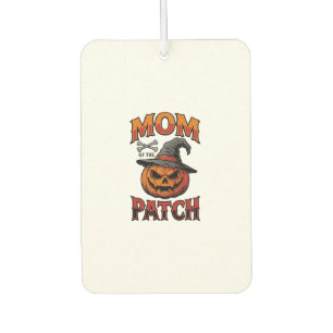 Désodorisant Pour Voiture Chemise de maman Halloween Citrouille Os Art Vinta