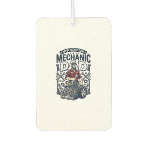 Désodorisant Pour Voiture Chemise de Mécanicien de la Fête des Pères Papa Dr