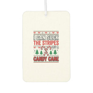Désodorisant Pour Voiture Chemise de Noël drôle de canne à bonbon