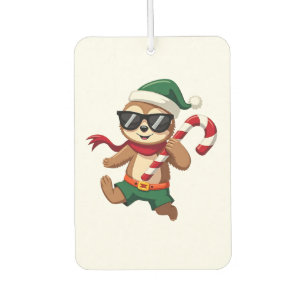 Désodorisant Pour Voiture Chemise de Noël Paresseux Elfe Bonbon Poivre de Me