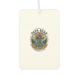 Désodorisant Pour Voiture Chemise de Papa Ours en service pour la fête des p