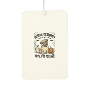 Désodorisant Pour Voiture Chemise de pug Halloween Vintage Drôle Costume de