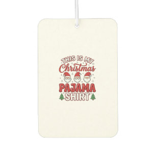 Désodorisant Pour Voiture Chemise de pyjama de Noël Gnome décoration de fête