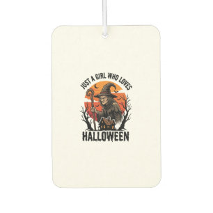 Désodorisant Pour Voiture Chemise de sorcière d'Halloween Gravure vintage Co