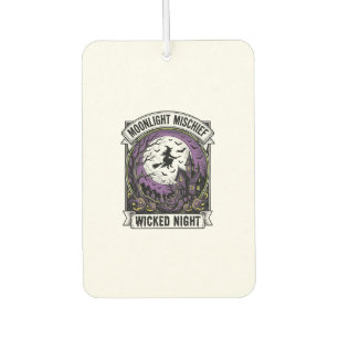 Désodorisant Pour Voiture Chemise de sorcière vintage Art de Halloween haunt