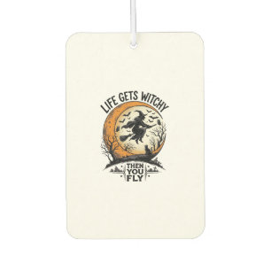 Désodorisant Pour Voiture Chemise de sorcière vintage rétro Halloween sorciè