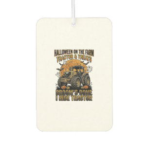 Désodorisant Pour Voiture Chemise de tracteur Halloween drôle de sorcière de