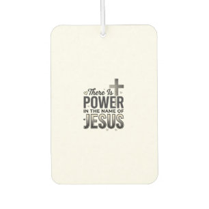 Désodorisant Pour Voiture Chemise de typographie vintage religieuse Puissanc