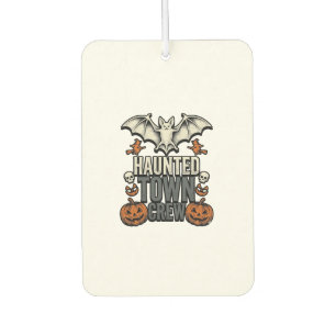 Désodorisant Pour Voiture Chemise de ville hantée Vintage Halloween Chauve-s
