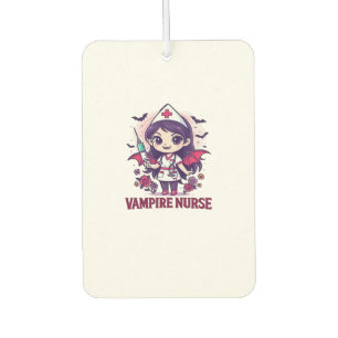 Désodorisant Pour Voiture Chemise d'infirmière vampire � Drôle de travail mé