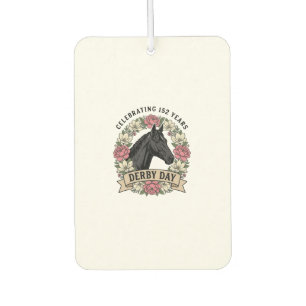 Désodorisant Pour Voiture Chemise fleurie vintage de Derby Day pour chevaux