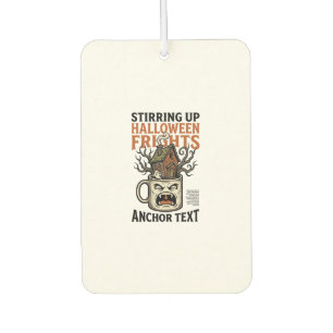 Désodorisant Pour Voiture Chemise graphique de mug hanté Halloween Café effr