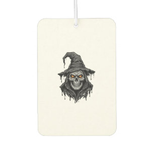 Désodorisant Pour Voiture Chemise Halloween Chapeau De Sorcière Crâne Gravur