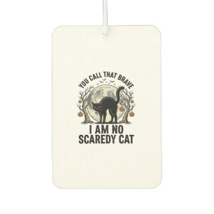 Désodorisant Pour Voiture Chemise Halloween Chat Peureux Gravure Vintage Des
