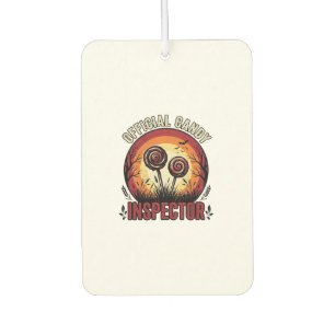 Désodorisant Pour Voiture Chemise Halloween Vintage Inspecteur de Bonbons Of