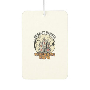 Désodorisant Pour Voiture Chemise Haunted Moon Gravure Vintage Maison Effray