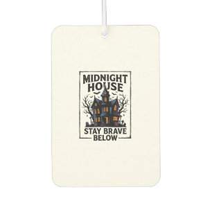 Désodorisant Pour Voiture Chemise Maison Hantée Design Effrayant Vintage_1