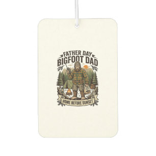 Désodorisant Pour Voiture Chemise Papa Bigfoot Fête des Pères Bois Papa Rétr