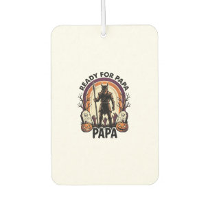 Désodorisant Pour Voiture Chemise Papa Halloween Graveyard Vintage Sunset De