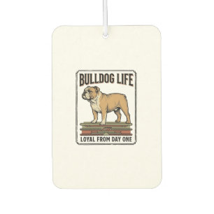 Désodorisant Pour Voiture Chemise pour amateur de Bouledogue Art de chien gr