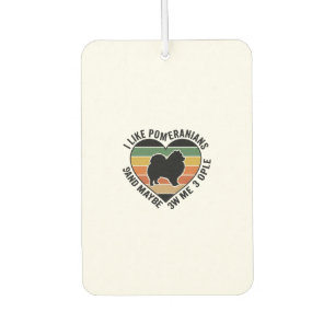 Désodorisant Pour Voiture Chemise pour amateur de chien citation coeur Pomér