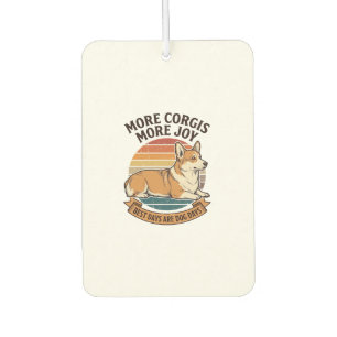 Désodorisant Pour Voiture Chemise pour amateur de Corgi Gravure vintage Cita