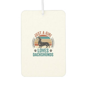 Désodorisant Pour Voiture Chemise pour amateur de teckel Graphique de chien