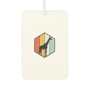 Désodorisant Pour Voiture Chemise vectorielle de safari géométrique girafe v