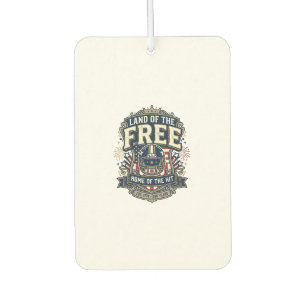 Désodorisant Pour Voiture Chemise Vintage Football Patriotique Terre des Lib