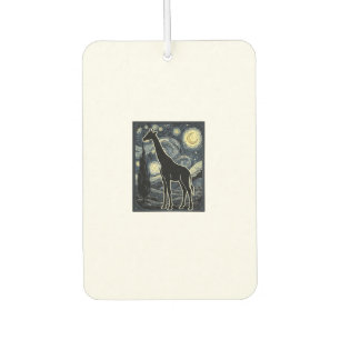 Désodorisant Pour Voiture Chemise vintage gravure girafe nuit étoilée_1