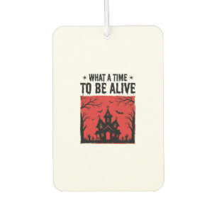 Désodorisant Pour Voiture Chemise Vintage Halloween Haunted House What A Tim