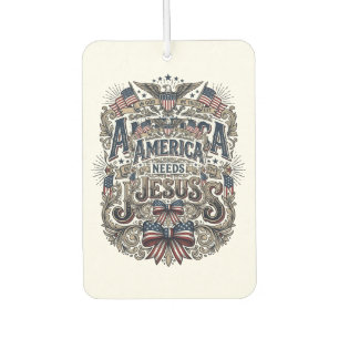 Désodorisant Pour Voiture Chemise Vintage Patriotique America A Besoin De Jé