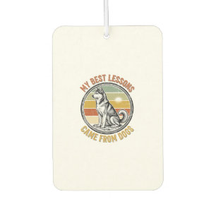 Désodorisant Pour Voiture Chemise vintage pour amoureux de chiens avec gravu