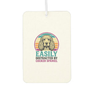 Désodorisant Pour Voiture Chemise vintage pour chien Cocker Spaniel facileme