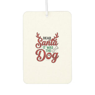Désodorisant Pour Voiture Cher Père Noël C'était Le Chien Noël Chemise Desig