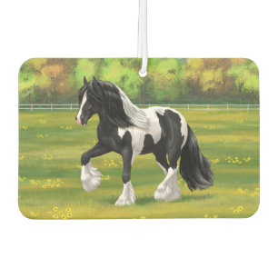 Désodorisant Pour Voiture Cheval d'attelage de la bandelette tzigane noire d