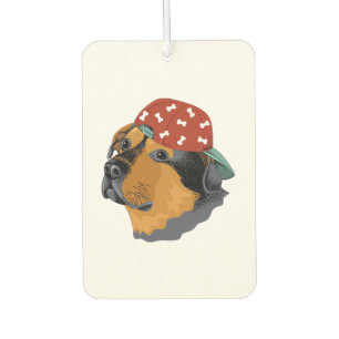 Désodorisant Pour Voiture Chien avec chapeau rouge