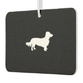 Désodorisant Pour Voiture Chien Dachshund longue cheveux Dachshund silhouett (Gauche)