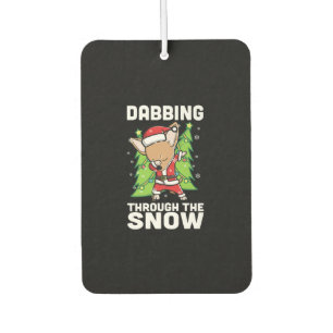 Désodorisant Pour Voiture Chien de Noël du Chihuahua de Neige