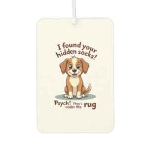 Désodorisant Pour Voiture Chien Drôle Chaussettes Cachées Citation Vintage D